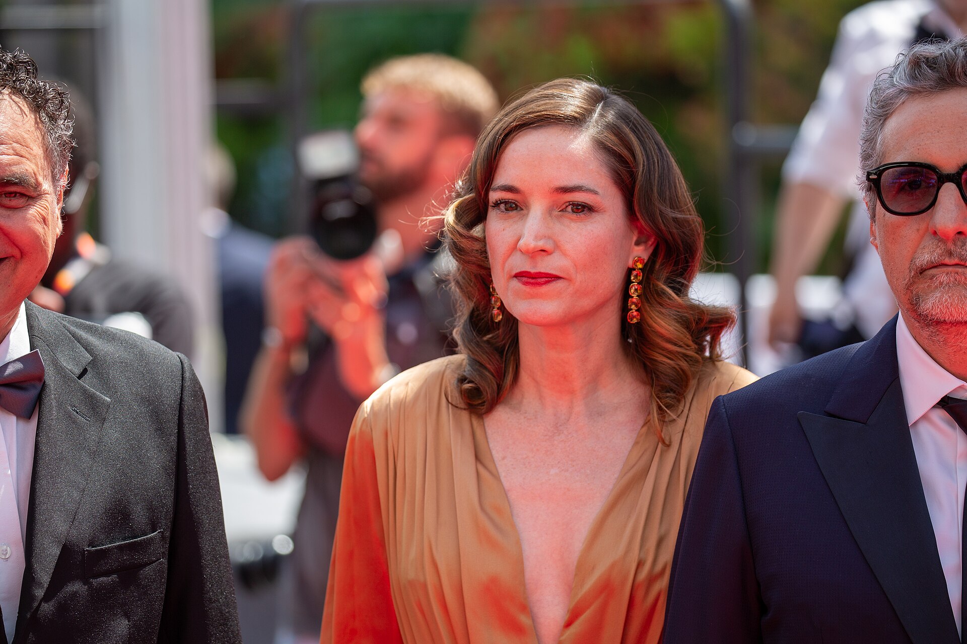 Emilie Lesclaux at 2025 Cannes Red Carpet for O Agente Secreto