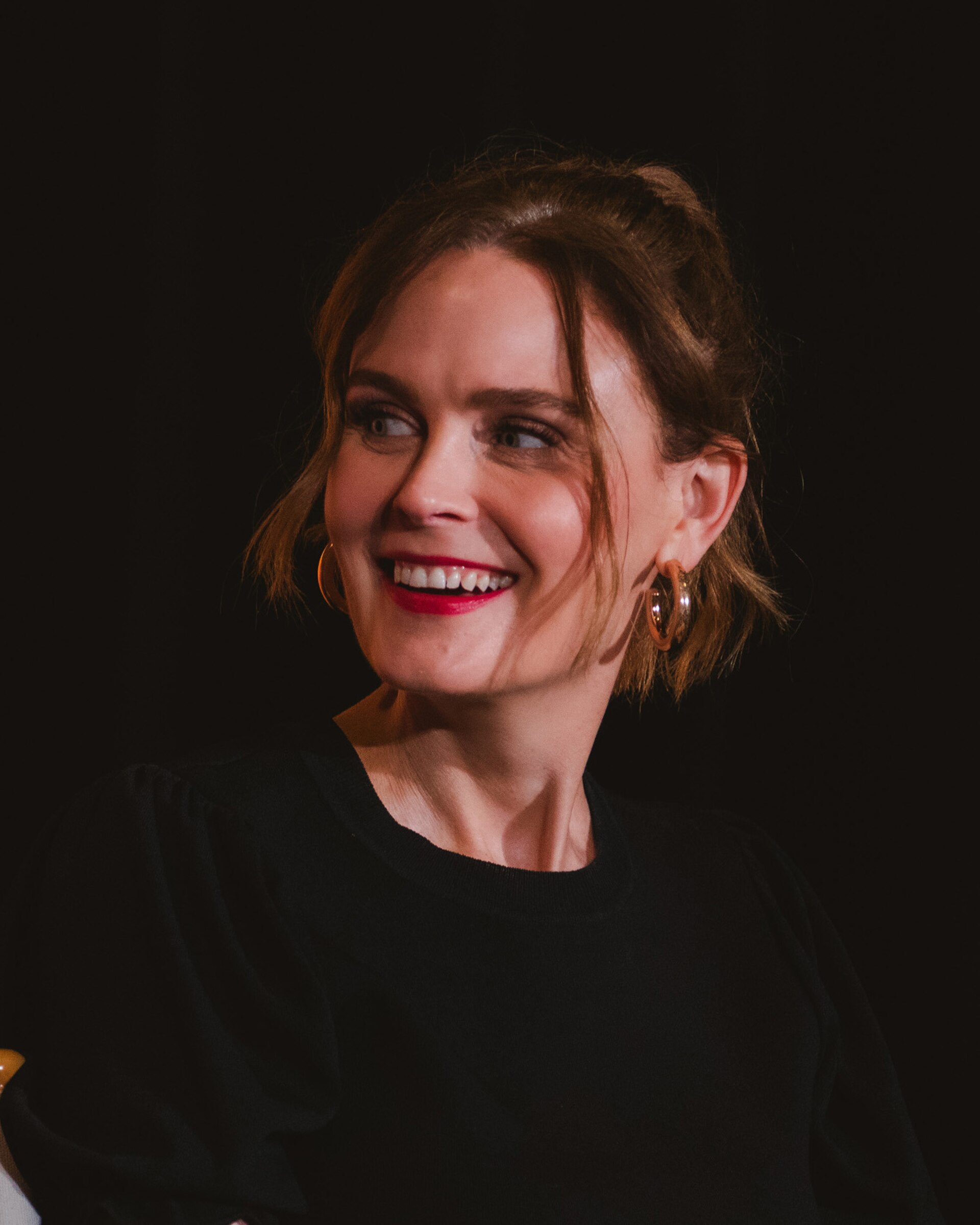 Emily Deschanel at the 20th anniversary panel for Bones at Televerse 2025 in Los Angeles, California.