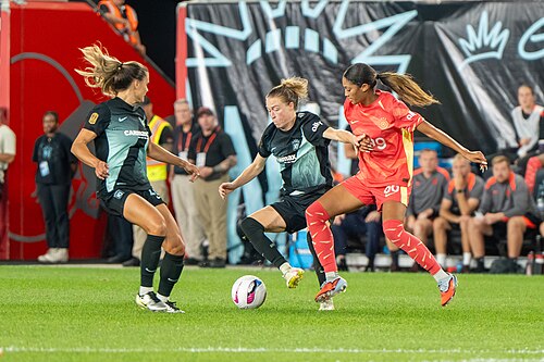 Emily Sonnett during Gotham FC vs Portland Thorns FC on 26 Sep 2025