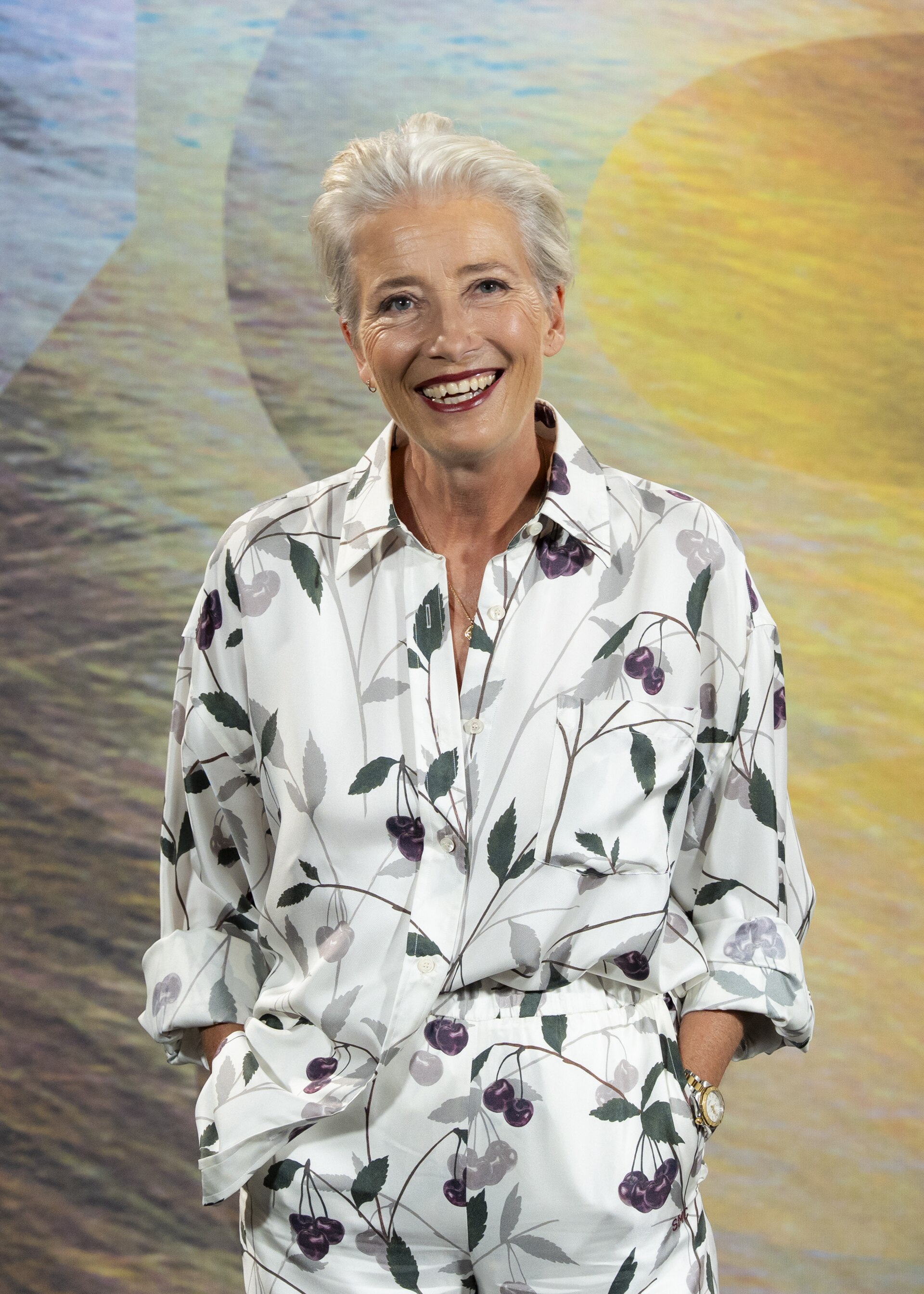 Actress Emma Thompson at the 78th Locarno Film Festival photocall for Dead of Winter