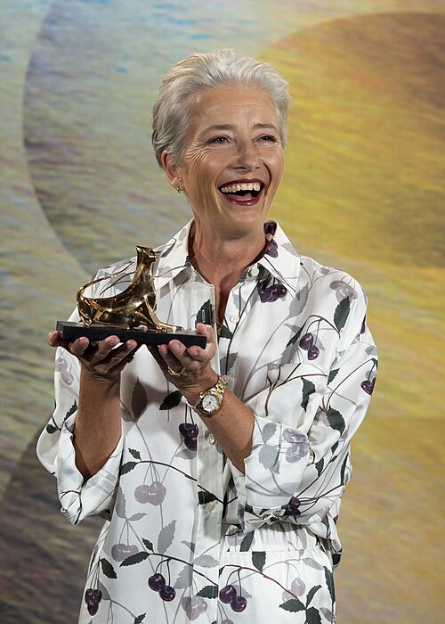 Actress Emma Thompson at the 78th Locarno Film Festival photocall for Dead of Winter