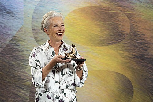 Actress Emma Thompson at the 78th Locarno Film Festival photocall for Dead of Winter