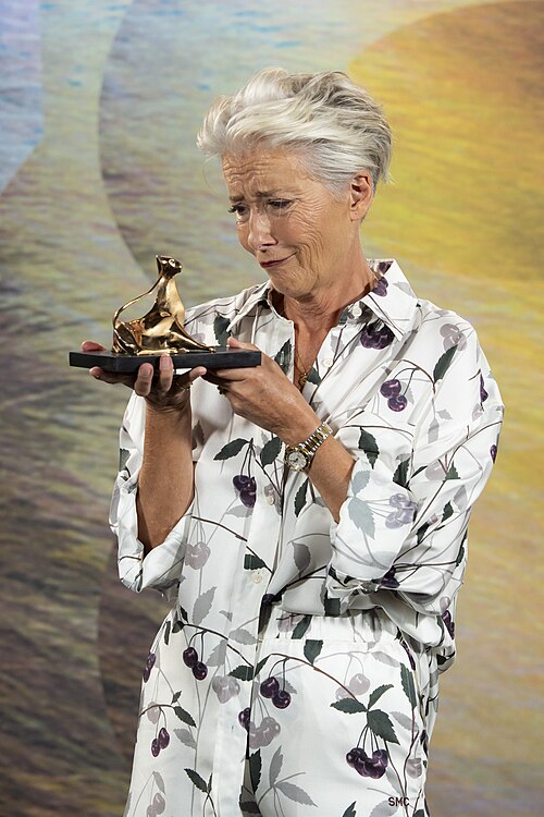 Actress Emma Thompson at the 78th Locarno Film Festival photocall for Dead of Winter