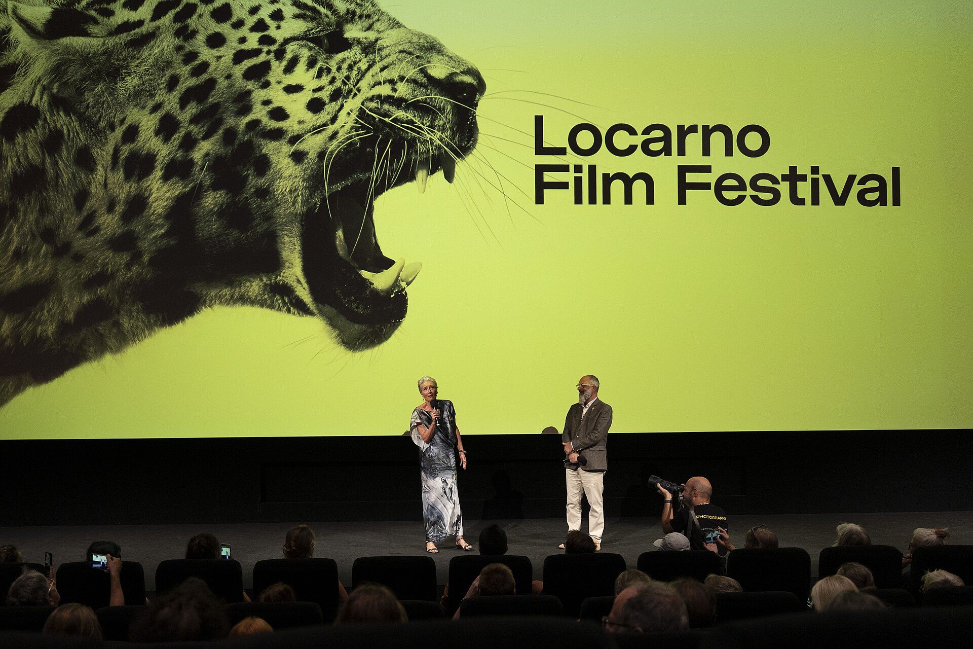 Actress Emma Thompson at the screening of Sense and Sensibility at the 78th Locarno Film Festival