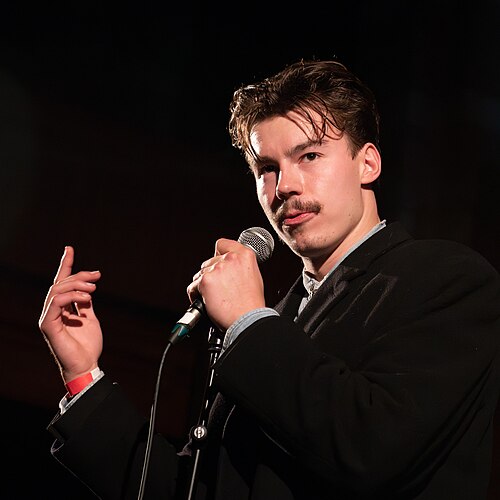 Luke Duffett of Enjoyable Listens at The Arminius Church, Left Of The Dial Festival, Rotterdam, 21/10/22