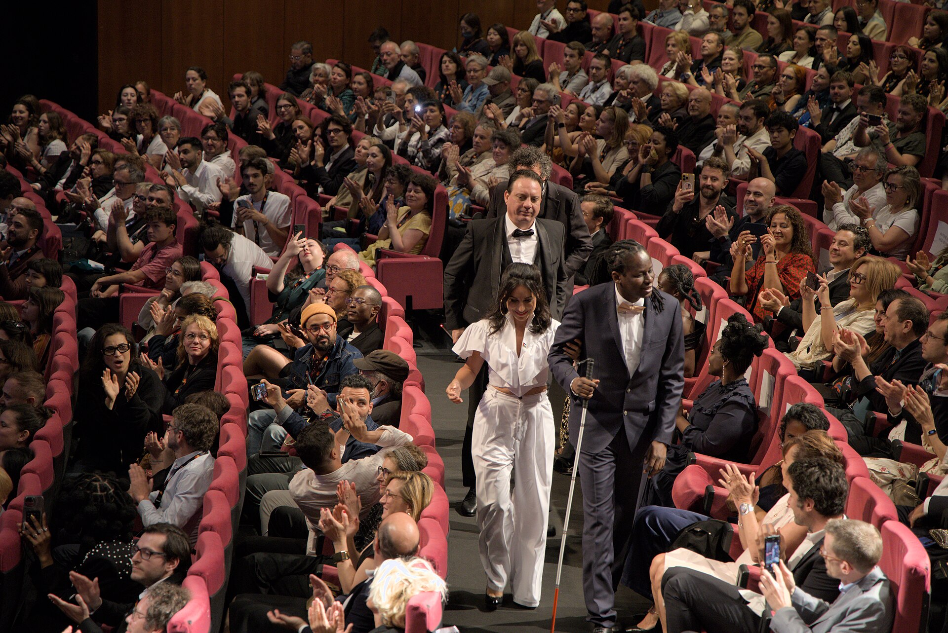 Erige Sehiri, actress, at the 2025 Cannes Film Festival for the premiere of “Promis le ciel” in Cannes, France.