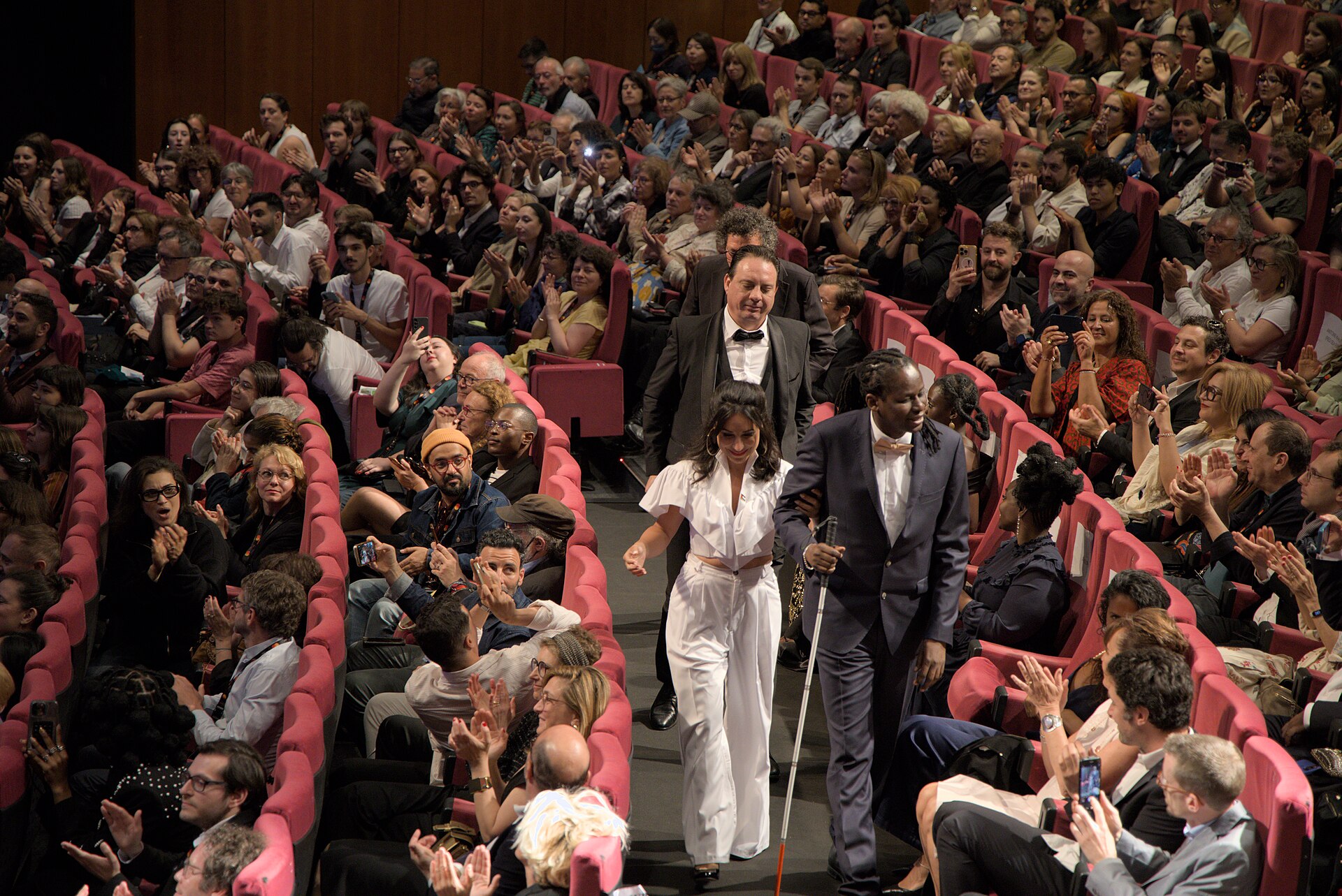 Erige Sehiri, actress, at the 2025 Cannes Film Festival for the premiere of “Promis le ciel” in Cannes, France.