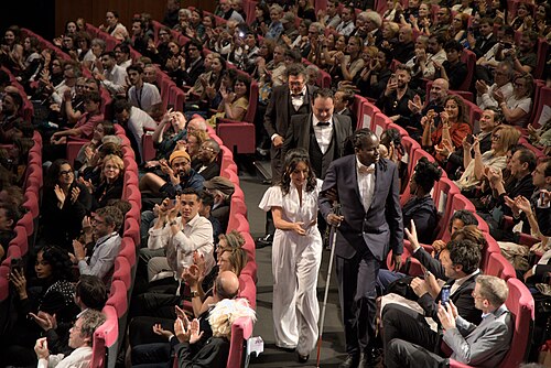 Erige Sehiri, actress, at the 2025 Cannes Film Festival for the premiere of “Promis le ciel” in Cannes, France.