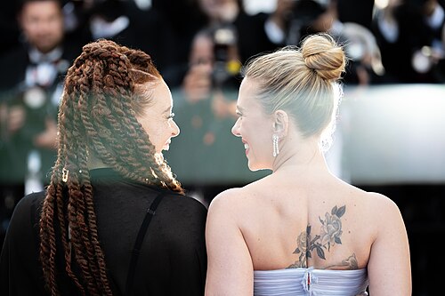 CANNES, FRANCE - 20 MAY 2025: Erin Kellyman, Scarlett Johansson attends the "Vie Privée" (A Private Life) red carpet at the 78th annual Cannes Film Festival