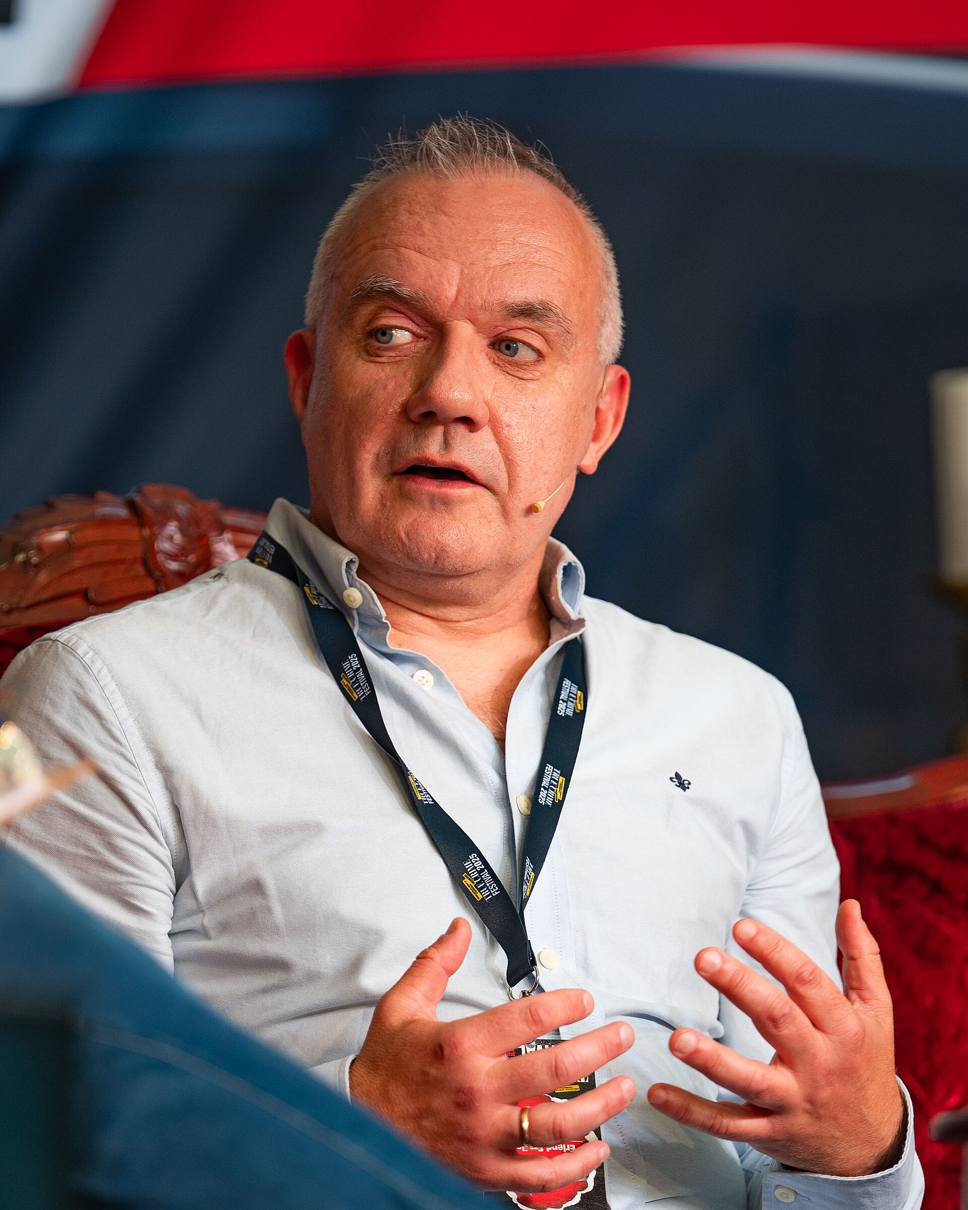 Erlend Frafjord at the True Crime Festival in Arendal, Norway, 2025