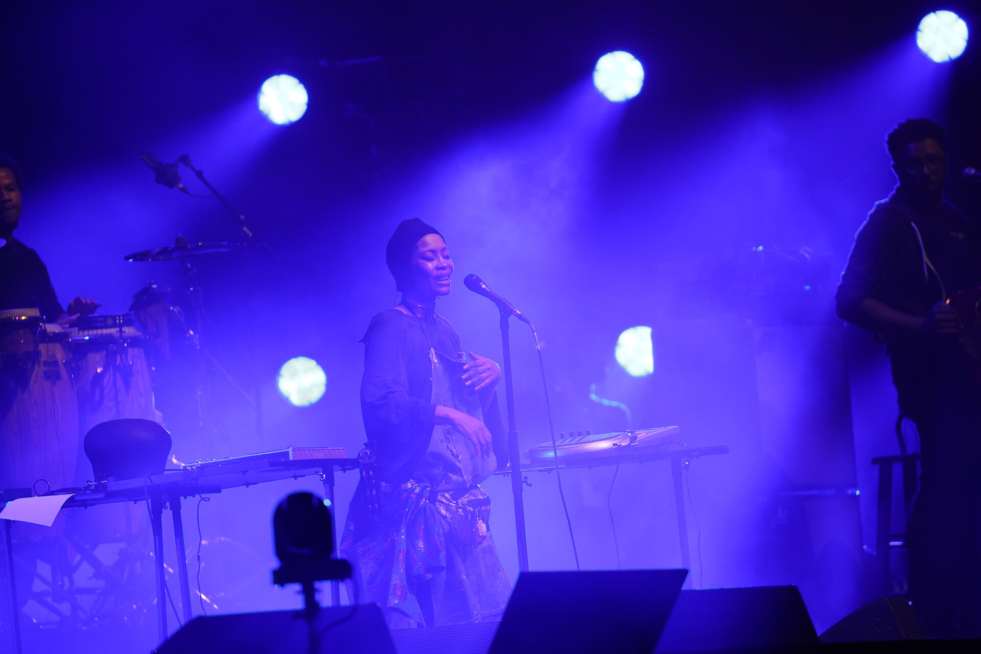 Erykah Badu performing at Essence Fest 2025