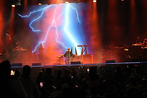 Erykah Badu performing at Essence Fest 2025