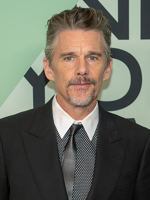 Ethan Hawke, actor, at the 63rd annual New York Film Festival at Lincoln Center in 2025 for the film Blue Moon