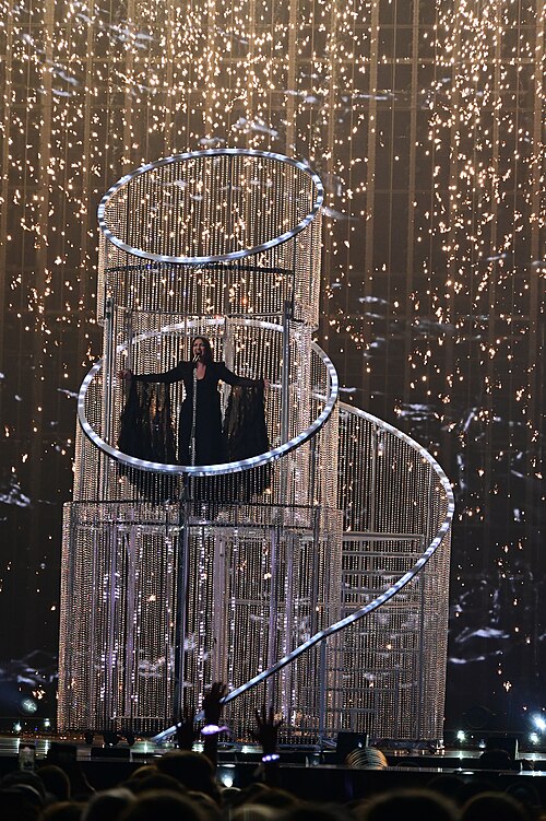 Yuval Raphael in the Second Semifinal of the 69th Annual Eurovision Song Contest