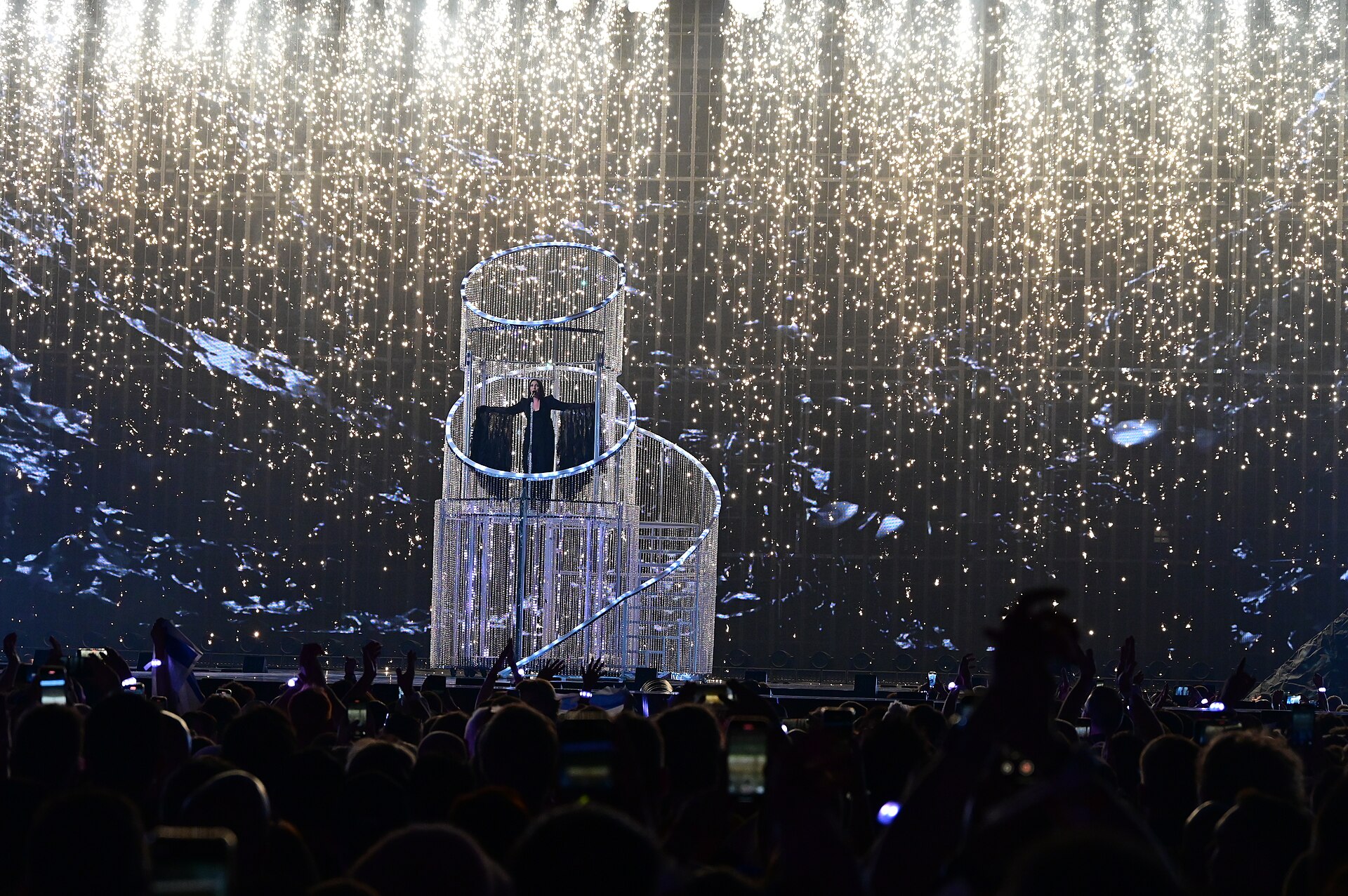 Yuval Raphael in the Second Semifinal of the 69th Annual Eurovision Song Contest