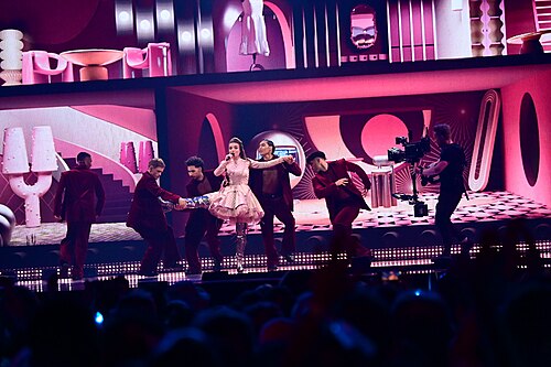 Laura Thorn in the Second Semifinal of the 69th Annual Eurovision Song Contest