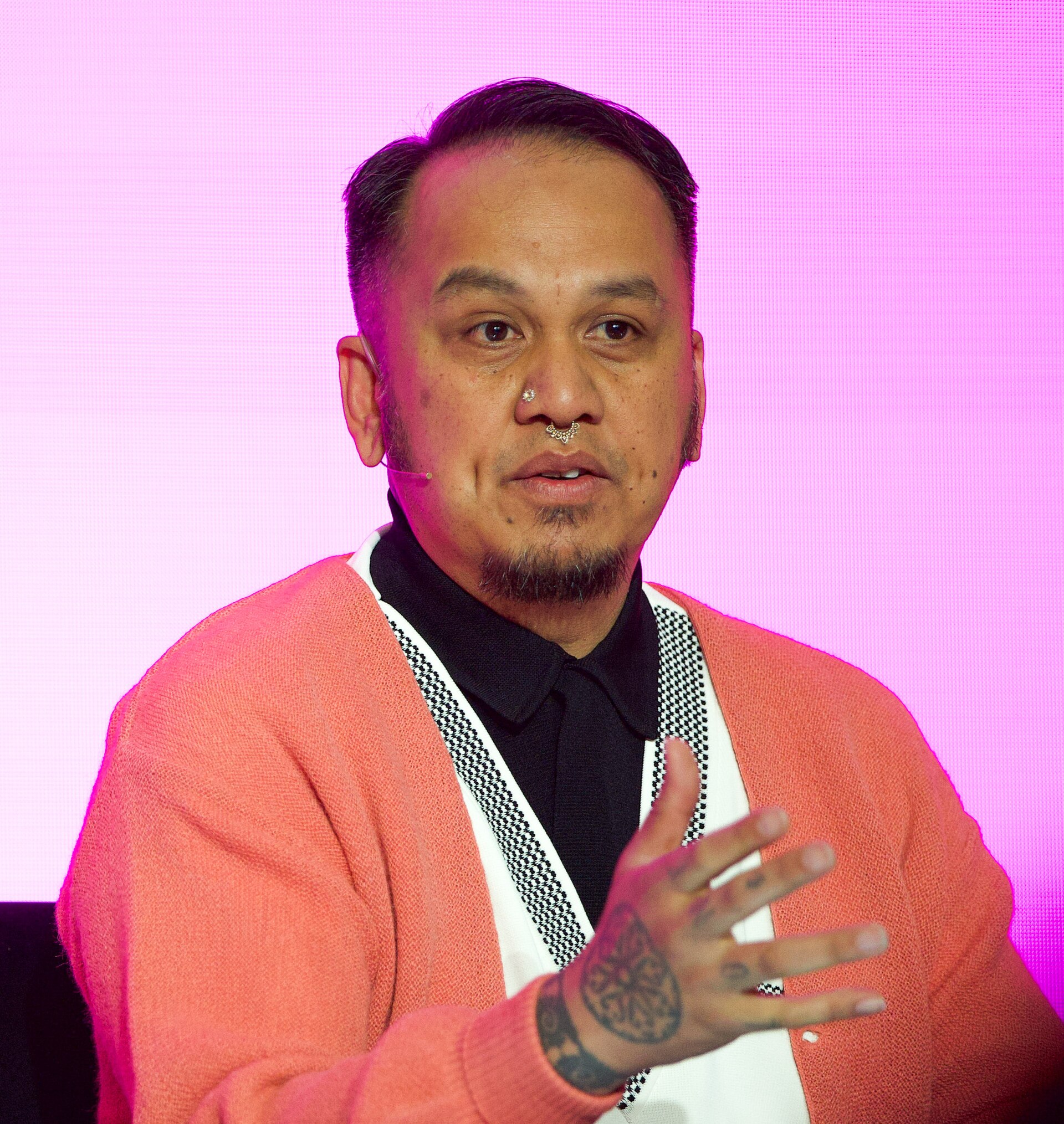 Everett Katigbak creative director at Anthropic, at SXSW London 2025