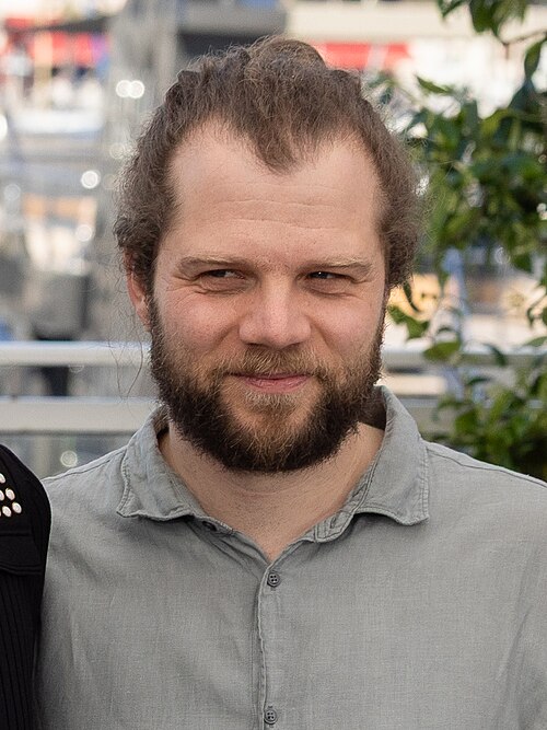 Fabian Gamper presenting the movie Sound of Falling at the 2025 Cannes Film Festival