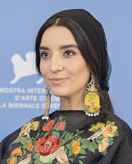 Faezeh Rad, actress, at 82nd Venice International Film Festival in Venice, Italy for the film "Komedie Elahi" (Divine Comedy).