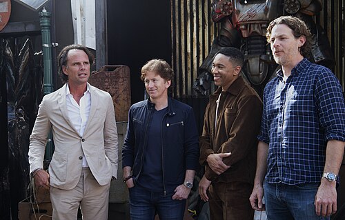 Prime Video's new series "Fallout" activation at SXSW 2024 with director Jonathan Nolan, producer Todd Howard and stars Walton Goggins & Aaron Moten