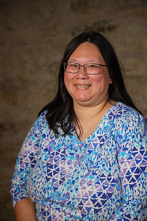 Faye Ku at SXSW in March 2024. Taken as part of the WikiPortraits project.