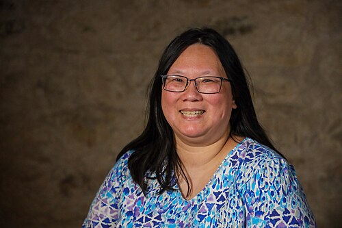 Faye Ku at SXSW in March 2024. Taken as part of the WikiPortraits project.