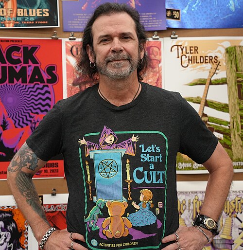 Flynn Prejean, BadMoon Studios, Flatstock exhibit at SXSW 2025 in Austin, Texas in March 2025.