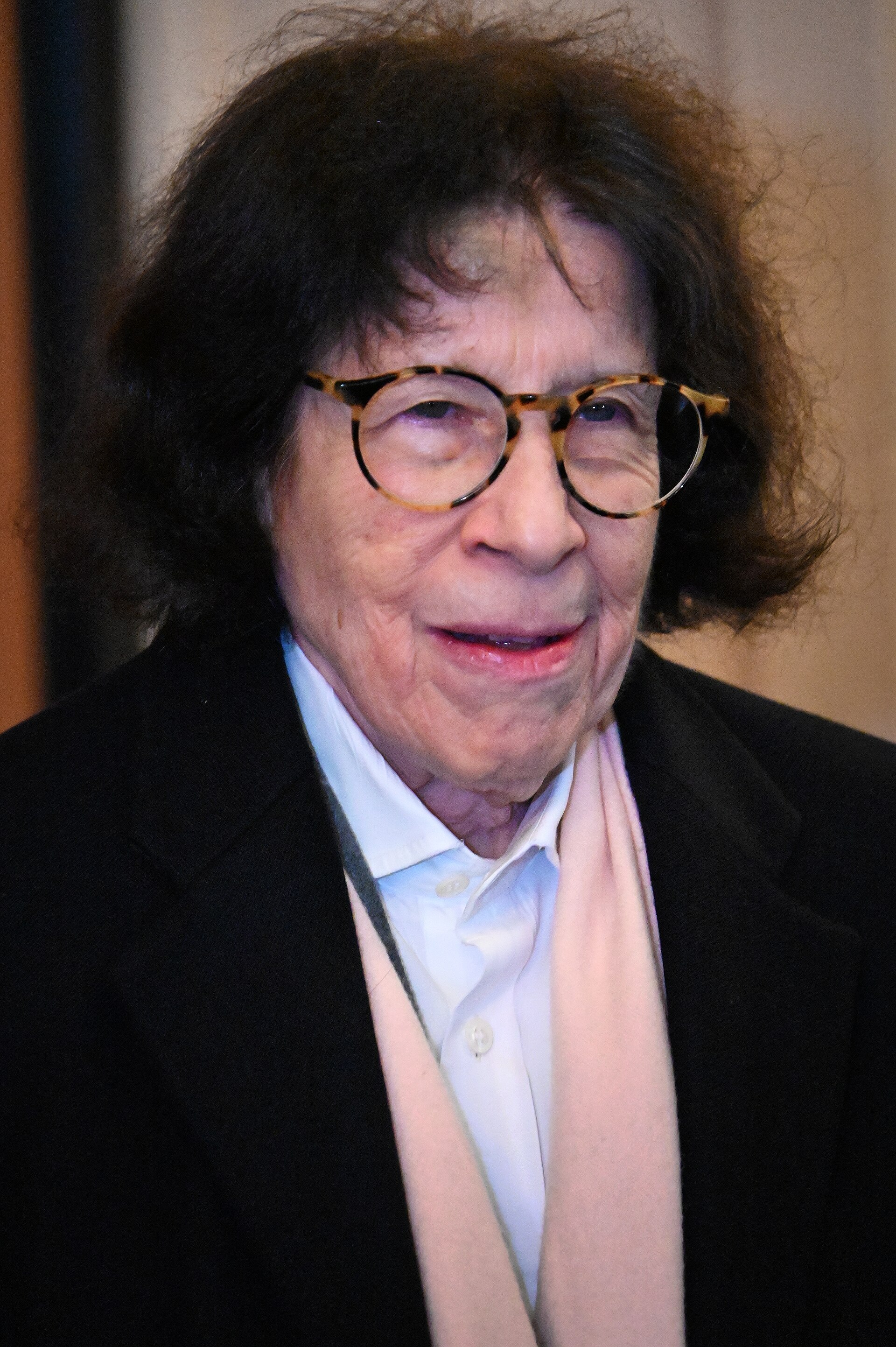 Fran Lebowitz at the opening night of "All Out" on Broadway, December 2025
