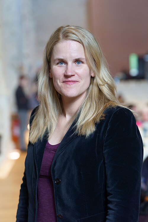 Frances Haugen, advocate for accountability and transparency in social media, speaking at the International Journalism Festival 2024 in Perugia, Italy on a panel called How to prepare for the AI whistleblowers?.