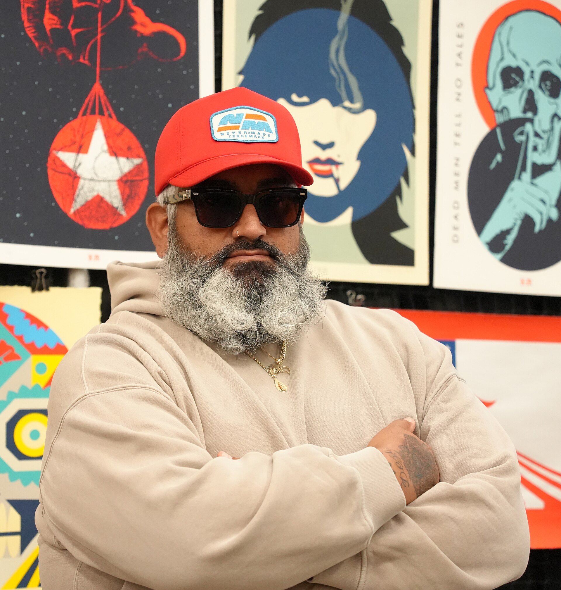 Francisco Reyes Jr., Never Made, Flatstock exhibit at SXSW 2025 in Austin, Texas in March 2025.