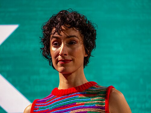 Vivian Perkovic, German journalist and Television presenter at the Frankfurt Book Fair 2025