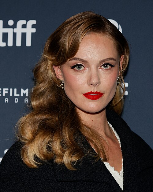 Frida Gustavsson at the 2024 Toronto International Film Festival (TIFF) for the mini-series Trolösa (Faithless).