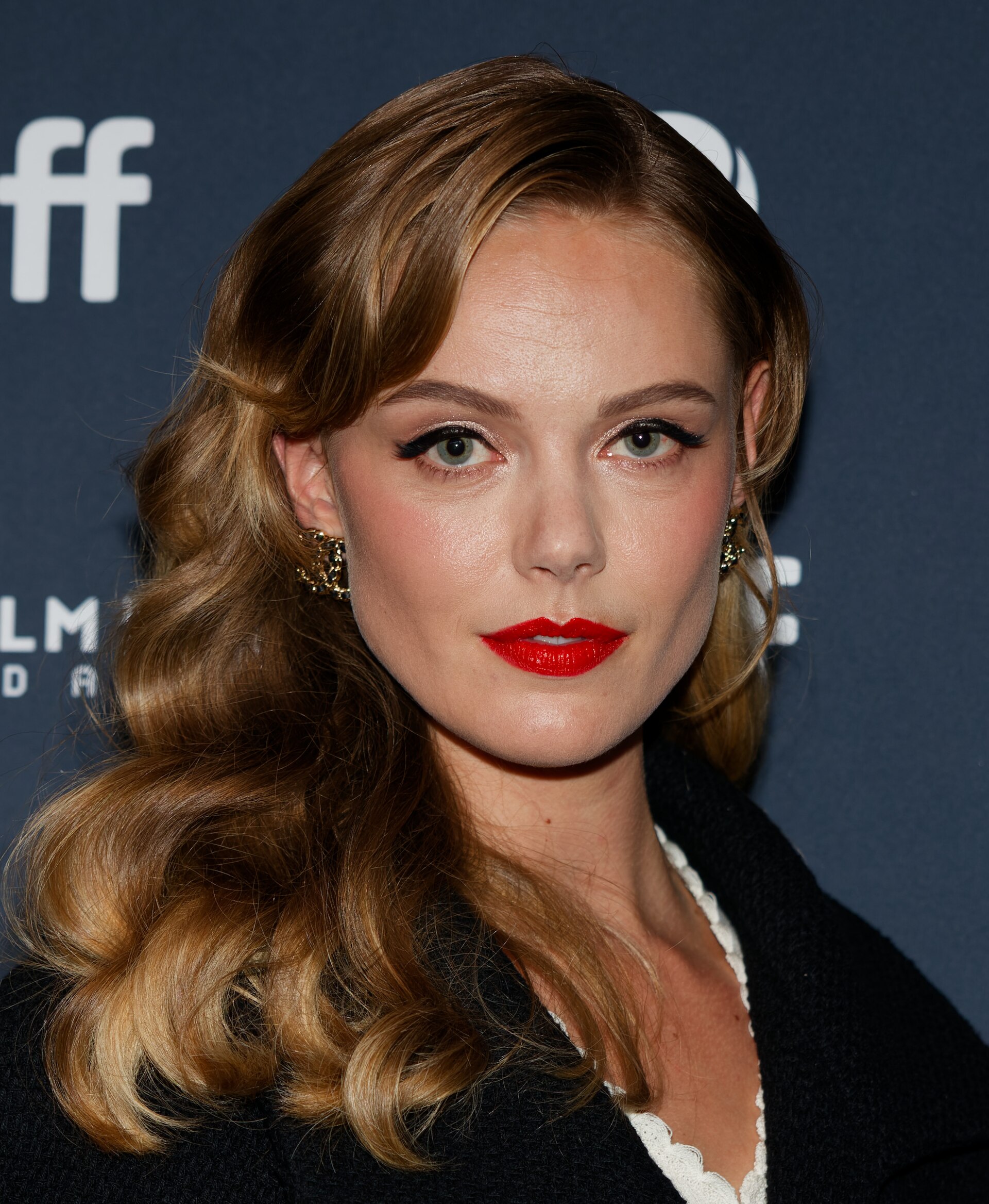 Frida Gustavsson at the 2024 Toronto International Film Festival (TIFF) for the mini-series Trolösa (Faithless).