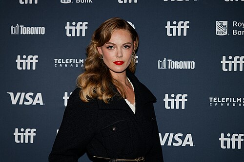Frida Gustavsson at the 2024 Toronto International Film Festival (TIFF) for the mini-series Trolösa (Faithless).