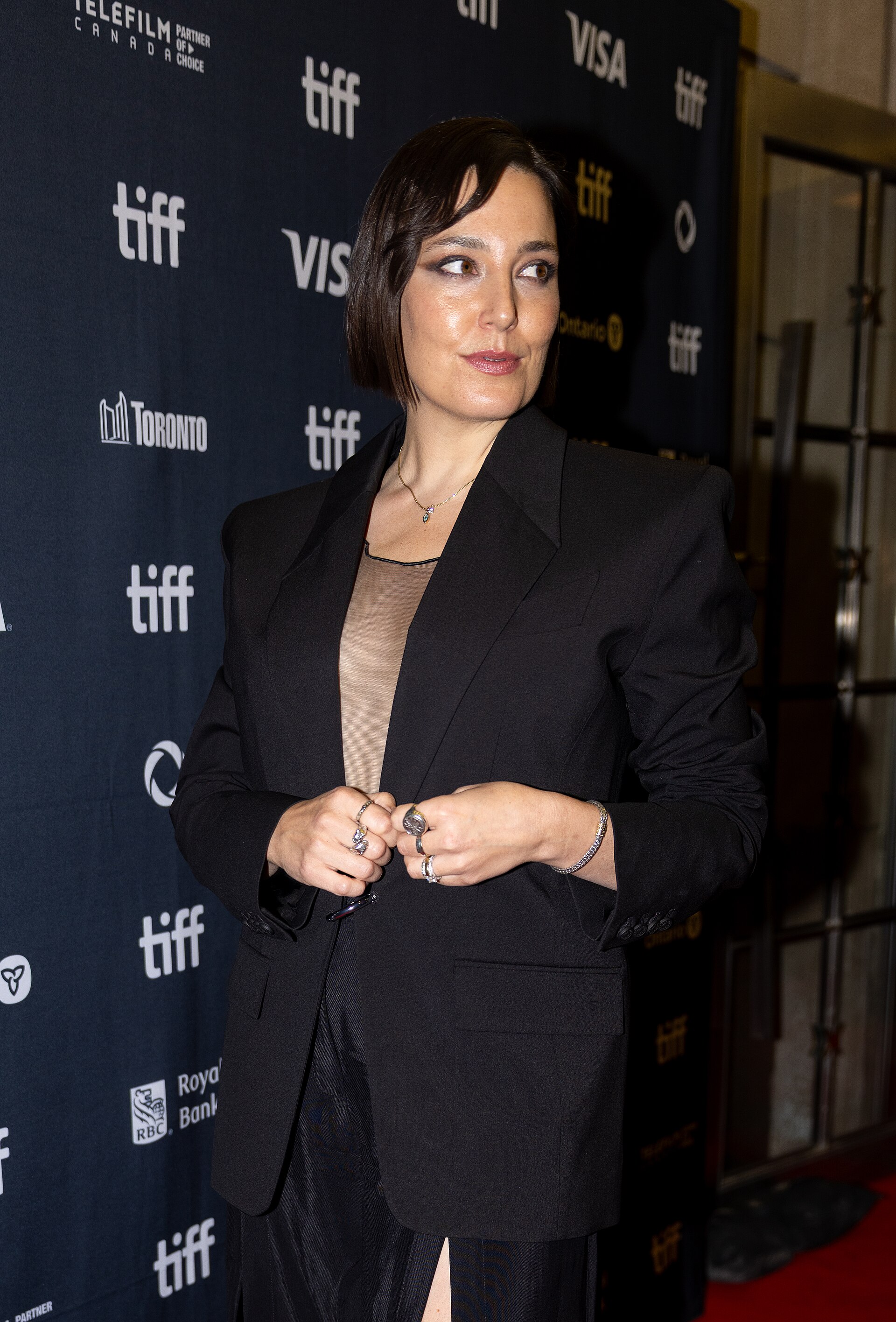 Gabrielle Nadig, producer, at the 2025 Toronto International Film Festival (TIFF) for the movie Hedda.
