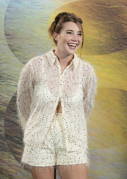 Actress Gaia Wise at the 78th Locarno Film Festival photocall for Dead of Winter