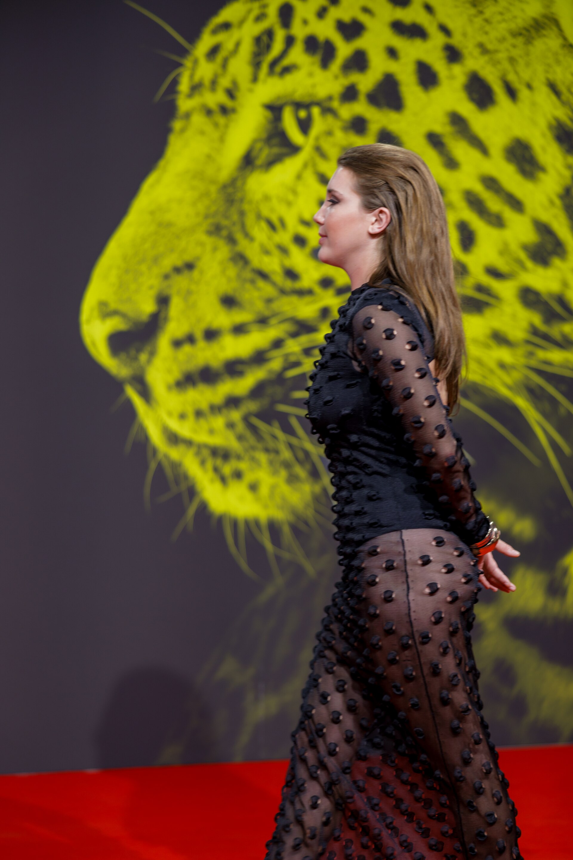 Gaia Wise attends the 'The Dead of Winter' red carpet during the 78th Locarno Film Festival on August 08, 2025 in Locarno, Switzerland.