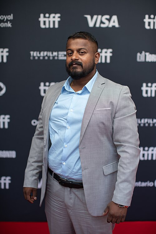 Gajanand Baskaran, actor and stuntman in 'Little Jaffna', at the 2024 Toronto International Film Festival
