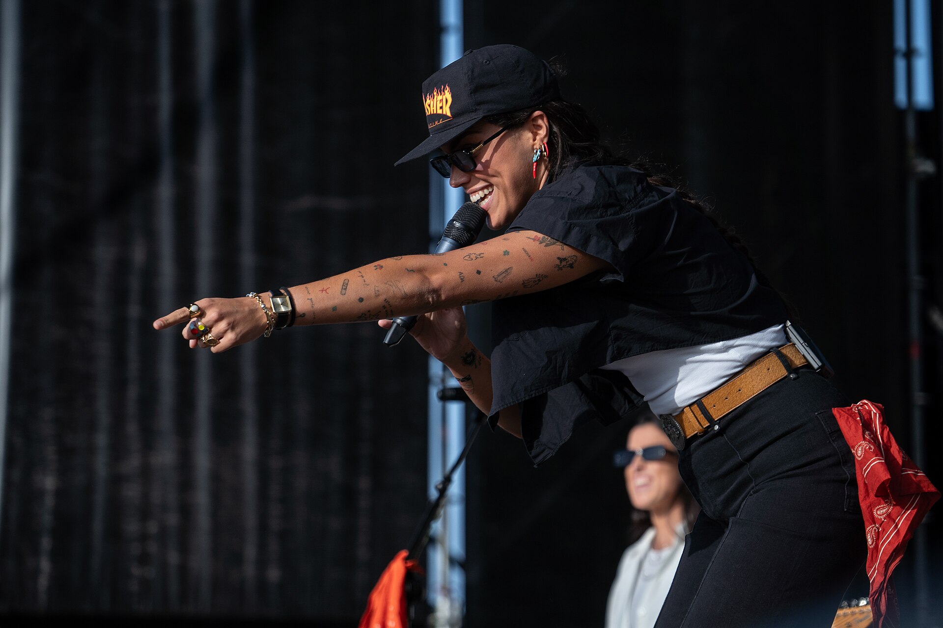 Marlena on stage of Galaxy Sound 2025 in Malaga