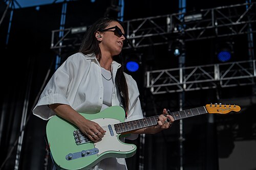 Marlena on stage of Galaxy Sound 2025 in Malaga