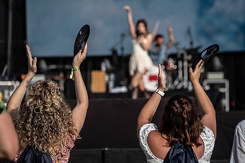 Marta Berlín on stage of Galaxy Sound 2025 in Malaga