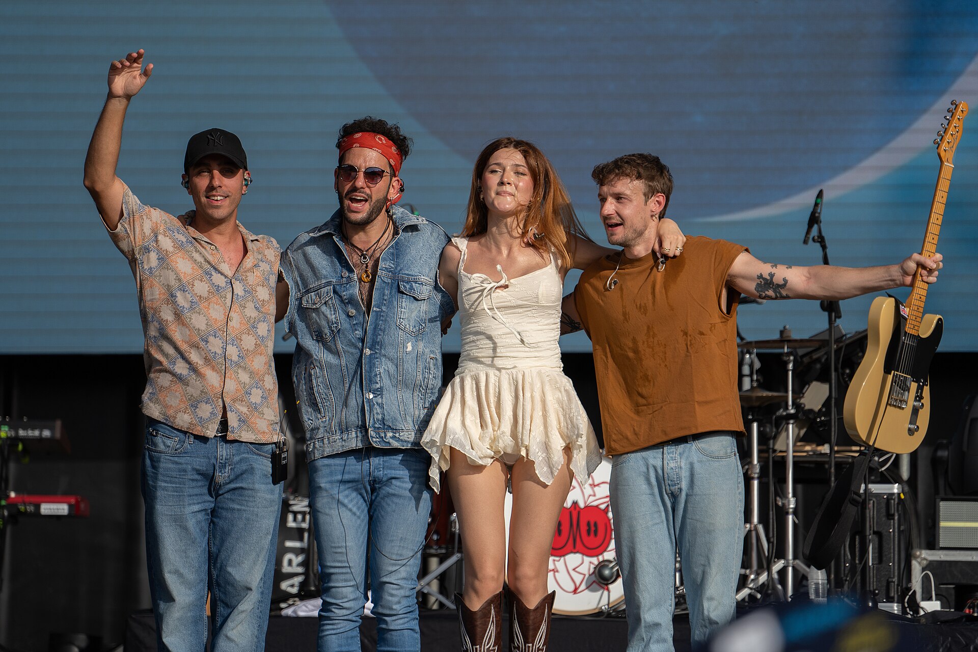 Marta Berlín on stage of Galaxy Sound 2025 in Malaga