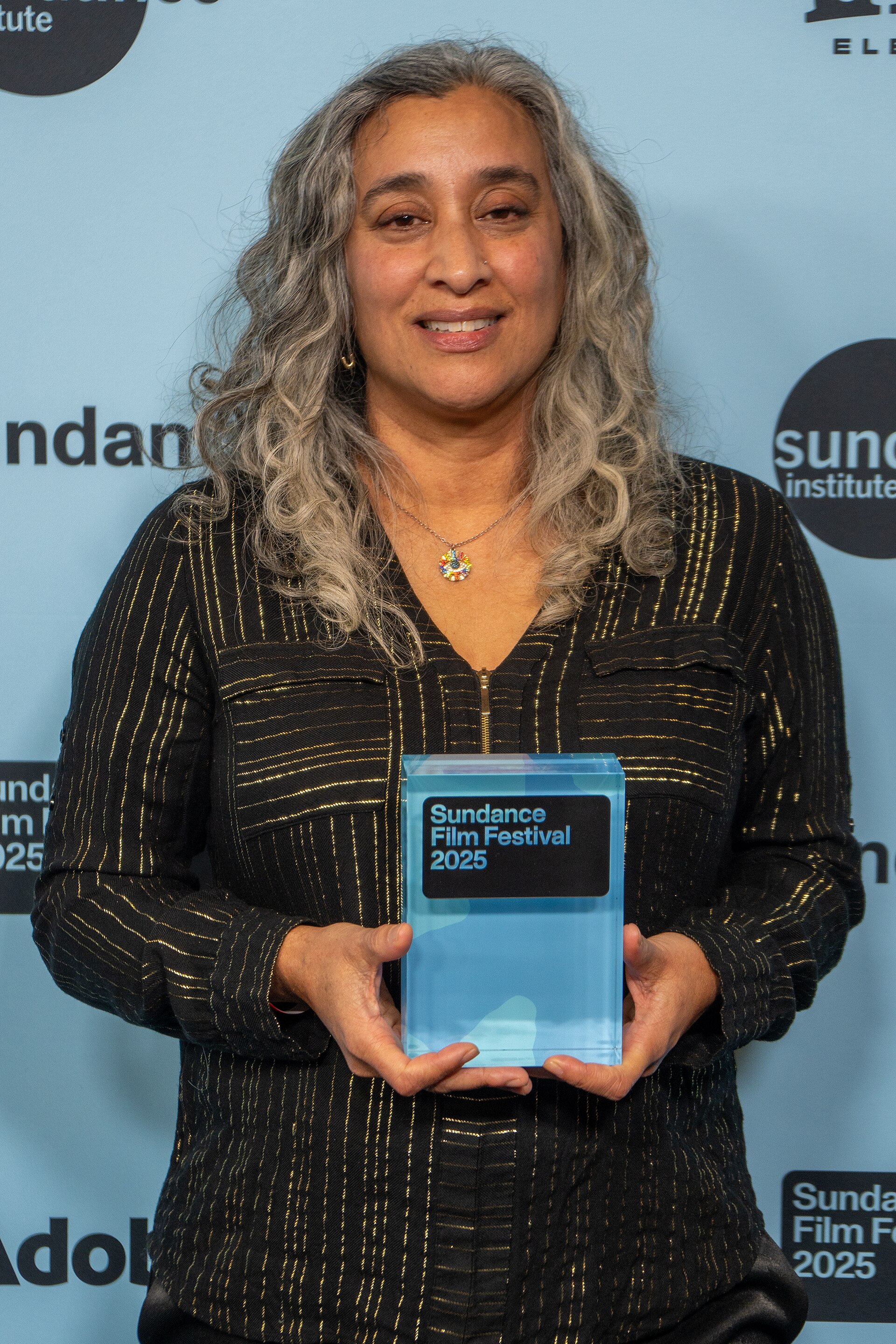 Geeta Gandbhir at the 2025 Sundance Film Festival Awards