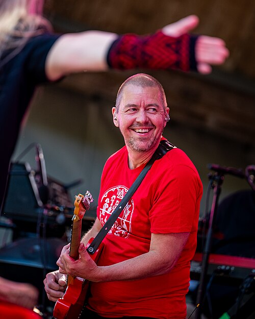 Georg Buljo med Mari Boine på festivalen Ravnedalen Live i Kristiansand, 2024