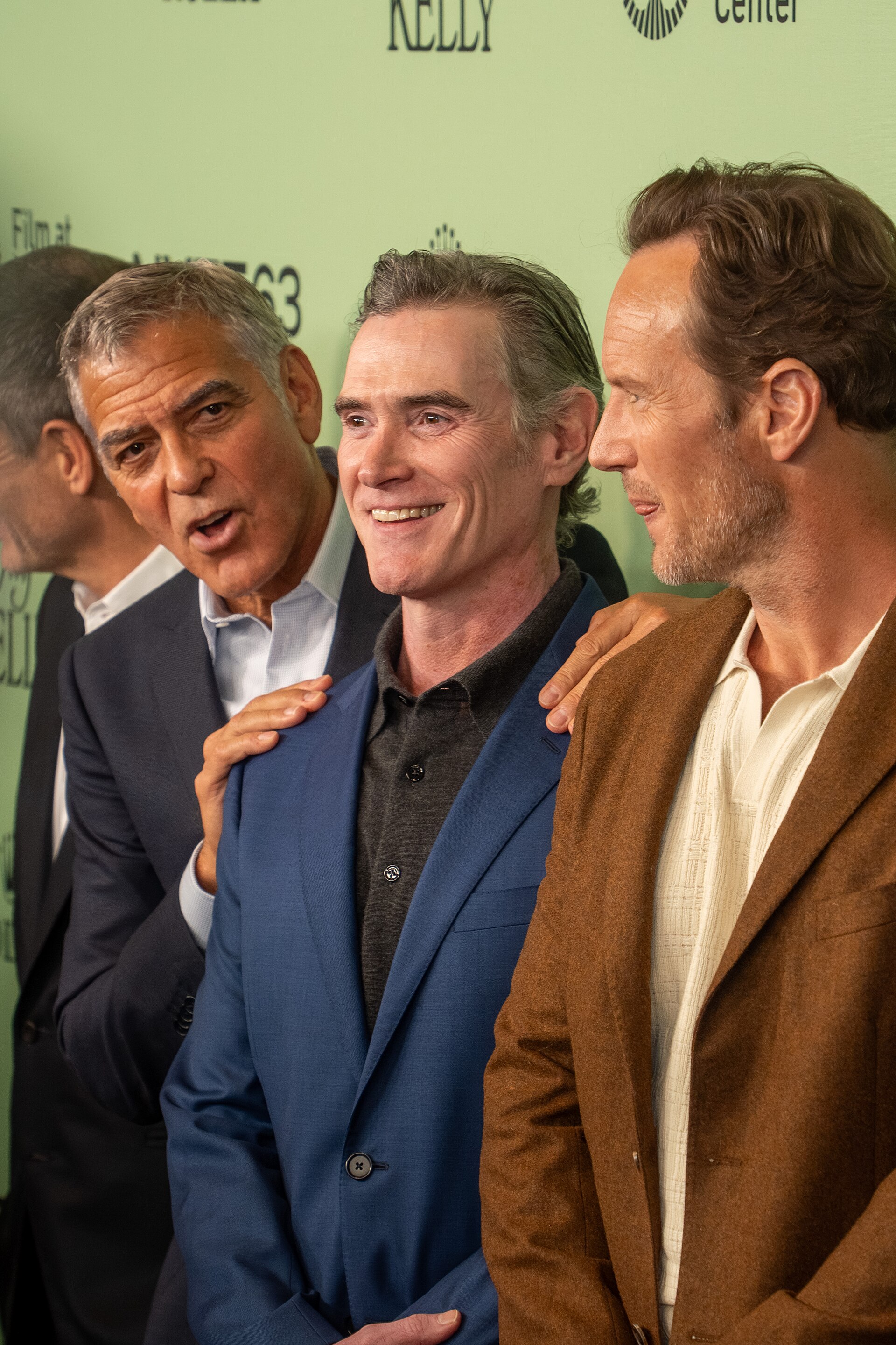 George Clooney and Billy Crudup at the 63rd annual New York Film Festival at Lincoln Center in 2025 for the film Jay Kelly