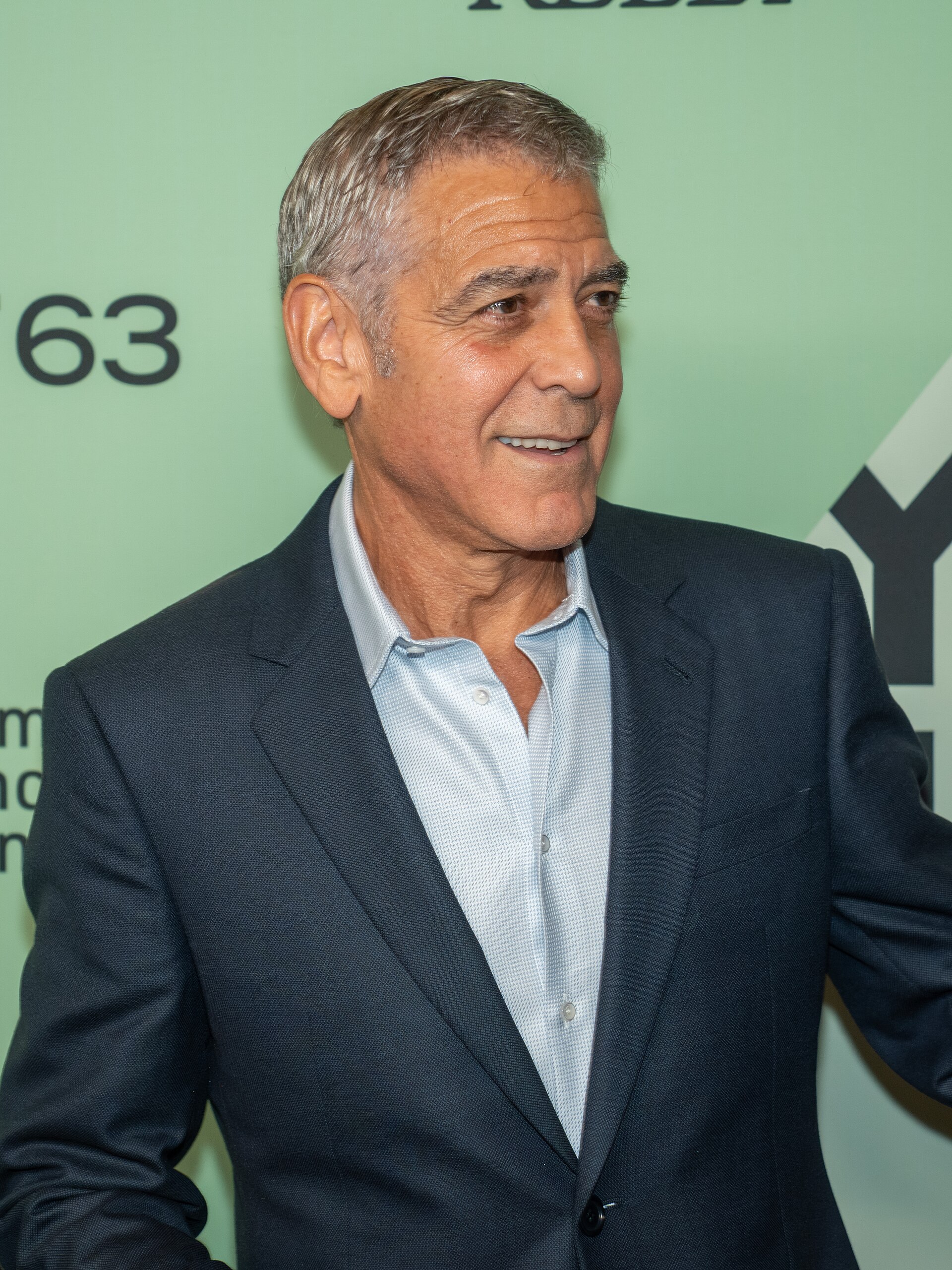 George Clooney at the 63rd annual New York Film Festival at Lincoln Center in 2025 for the film Jay Kelly