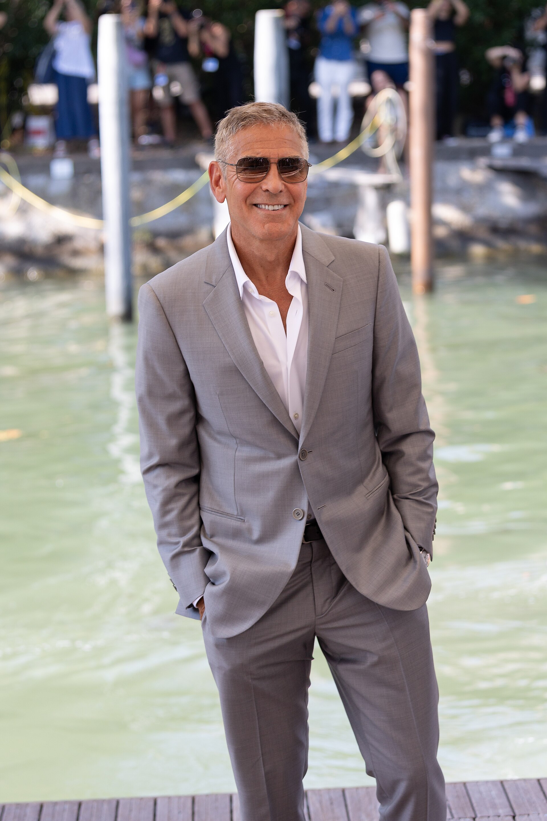 George Clooney, actor, at 81st Venice International Film Festival in Venice, Italy for the film Wolfs.