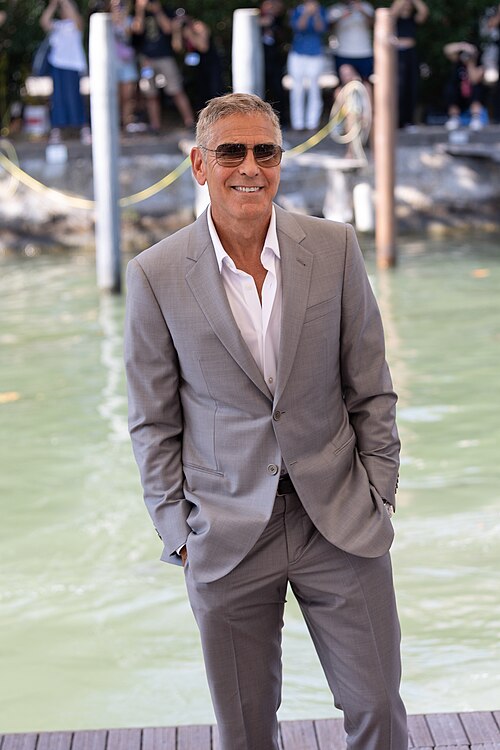 George Clooney, actor, at 81st Venice International Film Festival in Venice, Italy for the film Wolfs.