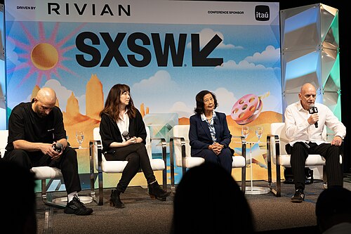 Ghazi, Melanie Sheehan, Patricia Chin, and Richard James Burgess at the 2025 South by Southwest festival.