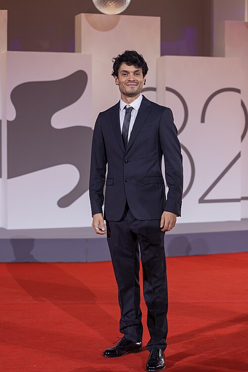 giacomo fadda, actor, at 82nd Venice International Film Festival in Venice, Italy.